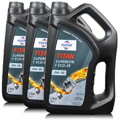 15 litrów FUCHS TITAN SUPERSYN F Eco-FE 0W30 FORD WSS-M2C950-A - olej silnikowy - ZESTAW - TANIEJ, Opakowanie / zestaw: 15 litrów (3 x 5 litrów) - sklep olejefuchs.pl