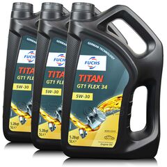 FUCHS TITAN GT1 FLEX 34 5W30 - ACEA C4 - olej silnikowy - ZESTAW - 15 litrów - TANIEJ, Opakowanie / zestaw: 15 litrów (3 x 5 litrów) - sklep olejefuchs.pl
