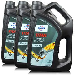 15 litrów FUCHS TITAN UNIMAX PLUS MC 10W40 - olej silnikowy - ZESTAW - TANIEJ, Opakowanie / zestaw: 15 litrów (3 x 5 litrów) - sklep olejefuchs.pl