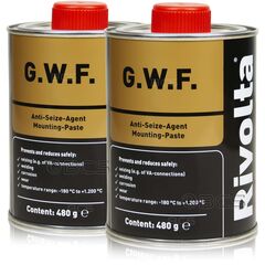 2 sztuki RIVOLTA G.W.F. - pasta montażowa i przeciwzatarciowa [-180°C do +1200°C] - 480g - ZESTAW - TANIEJ, Opakowanie / zestaw: 480 g x 2 - sklep olejefuchs.pl