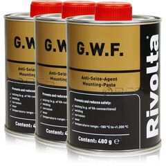 3 sztuki RIVOLTA G.W.F. - pasta montażowa - 480g - ZESTAW - TANIEJ, Opakowanie / zestaw: 480 g x 3 - sklep olejefuchs.pl