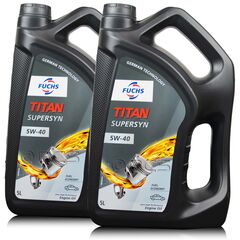 10 litrów FUCHS TITAN SUPERSYN 5W40 - olej silnikowy - ZESTAW - TANIEJ, Opakowanie / zestaw: 10 litrów (2 x 5 litrów) - sklep olejefuchs.pl