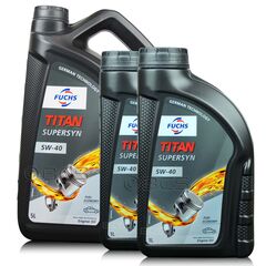 7 litrów FUCHS TITAN SUPERSYN 5W40 - olej silnikowy - ZESTAW - TANIEJ, Opakowanie / zestaw: 7 litrów (5 litrów + 2 litry) - sklep olejefuchs.pl