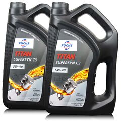 10 litrów FUCHS TITAN SUPERSYN C3 5W40 (dawniej TITAN GT1 5W40) - olej silnikowy - ZESTAW - TANIEJ, Opakowanie / zestaw: 10 litrów (2 x 5 litrów) - sklep olejefuchs.pl
