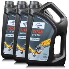 15 litrów FUCHS TITAN SYN MC 10W40 - olej silnikowy - ZESTAW - TANIEJ, Opakowanie / zestaw: 15 litrów (3 x 5 litrów) - sklep olejefuchs.pl