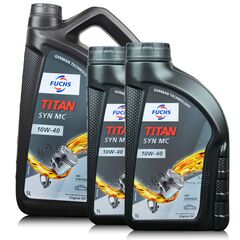 7 litrów FUCHS TITAN SYN MC 10W40 - olej silnikowy - ZESTAW - TANIEJ, Opakowanie / zestaw: 7 litrów (5 litrów + 2 litry) - sklep olejefuchs.pl