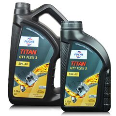 6 litrów FUCHS TITAN GT1 FLEX 3 5W40 XTL - olej silnikowy - ZESTAW - TANIEJ, Opakowanie / zestaw: 6 litrów (5 litrów + 1 litr) - sklep olejefuchs.pl