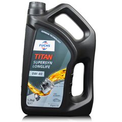 5 litrów FUCHS TITAN SUPERSYN LONGLIFE 0W40 - olej silnikowy, Opakowanie / zestaw: 5 litrów - sklep olejefuchs.pl