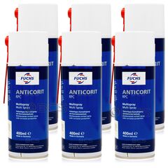 6 sztuk FUCHS ANTICORIT RPC  SPRAY - środek antykorozyjny - 400 ml - ZESTAW - TANIEJ, Opakowanie / zestaw: 400 ml SPRAY x 6 - sklep olejefuchs.pl