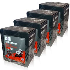 16 litrów FUCHS SILKOLENE PRO 4 10W40 XP - syntetyczny (fully synthetic) olej silnikowy (4T) do motocykli - ZESTAW - TANIEJ, Opakowanie / zestaw: 16 litrów (4 x 4 litry) - sklep olejefuchs.pl