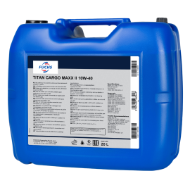 20 litrów FUCHS TITAN CARGO MAXX II 10W40 - olej silnikowy, Opakowanie / zestaw: 20 litrów, Lepkość SAE: 10W40 - sklep olejefuchs.pl