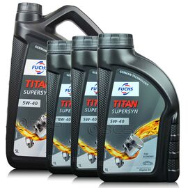8 litrów FUCHS TITAN SUPERSYN 5W40 - olej silnikowy - ZESTAW - TANIEJ, Opakowanie / zestaw: 8 litrów (5 litrów + 3 x 1 litr) - sklep olejefuchs.pl