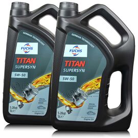 10 litrów FUCHS TITAN SUPERSYN 5W50 - olej silnikowy - ZESTAW - TANIEJ, Opakowanie / zestaw: 10 litrów (2 x 5 litrów) - sklep olejefuchs.pl