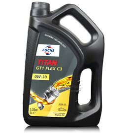 5 litrów FUCHS TITAN GT1 FLEX C3 0W30 - ACEA C3, MB 229.31, MB 229.51, MB 229.52, VW 504 00/507 00 - olej silnikowy, Opakowanie / zestaw: 5 litrów - sklep olejefuchs.pl