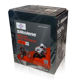 4 litry FUCHS SILKOLENE PRO 4 10W30 XP - syntetyczny (fully synthetic) olej silnikowy (4T) do motocyklii, Opakowanie / zestaw: 4 litry - sklep olejefuchs.pl