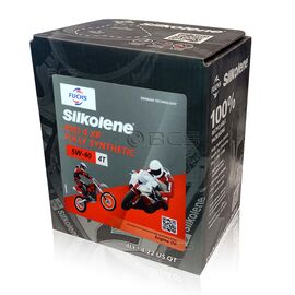 4 litry FUCHS SILKOLENE PRO 4 5W40 XP - syntetyczny (fully synthetic) olej silnikowy (4T) do motocykli, Opakowanie / zestaw: 4 litry - sklep olejefuchs.pl