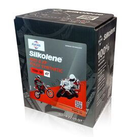 4 litry FUCHS SILKOLENE PRO 4 10W50 XP - syntetyczny (fully synthetic) olej silnikowy (4T) do motocykli, Opakowanie / zestaw: 4 litry - sklep olejefuchs.pl