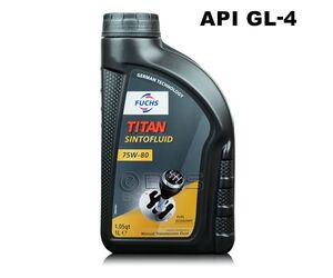 Olej FUCHS TITAN SINTOFLUID 75W80 z normą jakościową API GL-4