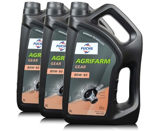 15 litrów FUCHS AGRIFARM GEAR 80W90 - olej przekładniowy - ZESTAW - TANIEJ, Opakowanie / zestaw: 15 litrów (3 x 5 litrów) - sklep olejefuchs.pl