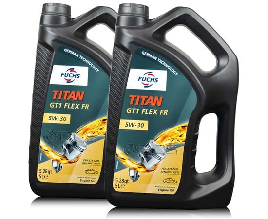 10 litrów FUCHS TITAN GT1 FLEX FR 5W30 - olej silnikowy - ZESTAW - TANIEJ, Opakowanie / zestaw: 10 litrów (2 x 5 litrów) - sklep olejefuchs.pl