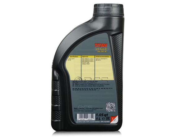 1 litr FUCHS TITAN GT1 FLEX FR 5W30 PSA B71 2290, RENAULT RN17 - olej silnikowy, Opakowanie / zestaw: 1 litr, 2. zdjęcie 1 litr FUCHS TITAN GT1 FLEX FR 5W30 PSA B71 2290, RENAULT RN17 - olej silnikowy, Opakowanie / zestaw: 1 litr, 2. zdjęcie - sklep olejefuchs.pl