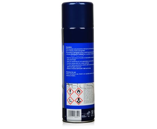 2 sztuki FUCHS MAINTENANCE SPRAY – wielofunkcyjny preparat smarny, antykorozyjny i wypierający wilgoć - 500 ml, Opakowanie / zestaw: 500 ml SPRAY x 2, 2. zdjęcie - sklep olejefuchs.pl