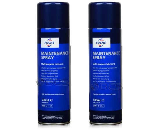 2 sztuki FUCHS MAINTENANCE SPRAY - środek wielofunkcyjny - 500 ml - ZESTAW - TANIEJ, Opakowanie / zestaw: 500 ml SPRAY x 2 - sklep olejefuchs.pl