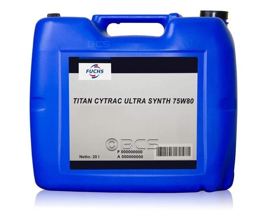 20 litrów FUCHS TITAN CYTRAC ULTRA SYNTH 75W80 - olej przekładniowy, Opakowanie / zestaw: 20 litrów, Lepkość SAE: 75W80 - sklep olejefuchs.pl