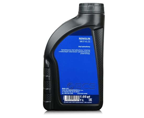 1 litr FUCHS RENOLIN MR 5 VG 22 - olej do narzędzi pneumatycznych, Opakowanie / zestaw: 1 litr, ISO VG: 22, 2. zdjęcie 1 litr FUCHS RENOLIN MR 5 VG 22 - olej do narzędzi pneumatycznych, Opakowanie / zestaw: 1 litr, ISO VG: 22, 2. zdjęcie - sklep olejefuchs.pl