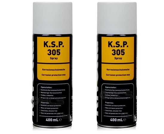 2 sztuki RIVOLTA K.S.P. 305 SPRAY - woskowy środek antykorozyjny - 400 ml - ZESTAW- TANIEJ, Opakowanie / zestaw: 400 ml SPRAY x 2 - sklep olejefuchs.pl