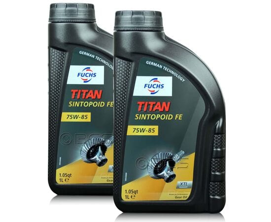 2 litry FUCHS TITAN SINTOPOID FE 75W85 XTL GL-5 - olej przekładniowy - ZESTAW - TANIEJ, Opakowanie / zestaw: 2 litry (2 x 1 litr) - sklep olejefuchs.pl