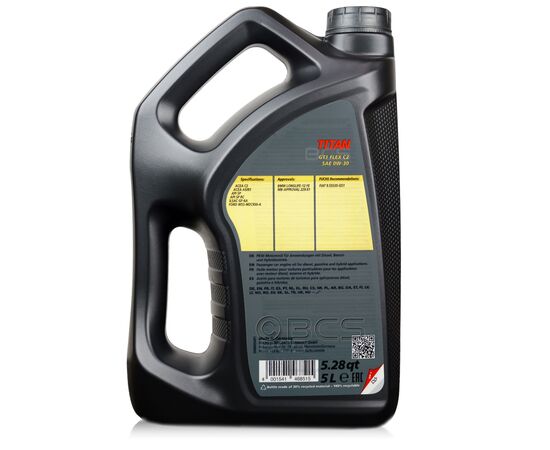 5 litrów FUCHS TITAN GT1 FLEX C2 0W30 - olej silnikowy, Opakowanie / zestaw: 5 litrów, Lepkość SAE: 0W30, 2. zdjęcie - sklep olejefuchs.pl