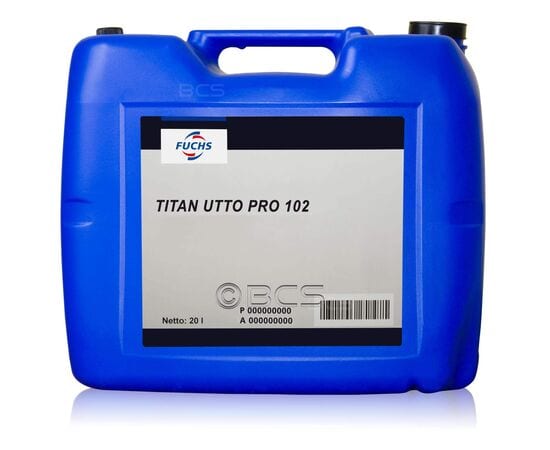 20 litrów FUCHS TITAN UTTO PRO 102 - olej wielofunkcyjny przekładniowo-hydrauliczny, Opakowanie / zestaw: 20 litrów, Lepkość SAE: 75W75 - sklep olejefuchs.pl