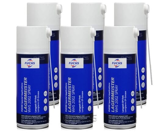 6 sztuk FUCHS LAGERMEISTER WHS 2002  SPRAY - smar - 400 ml - ZESTAW- TANIEJ, Opakowanie / zestaw: 400 ml SPRAY x 6 - sklep olejefuchs.pl