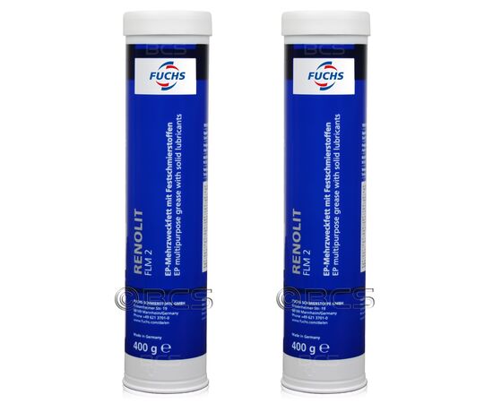 2 sztuki FUCHS RENOLIT FLM 2 - smar - 400 g - ZESTAW - TANIEJ, Opakowanie / zestaw: 400 g x 2 - sklep olejefuchs.pl