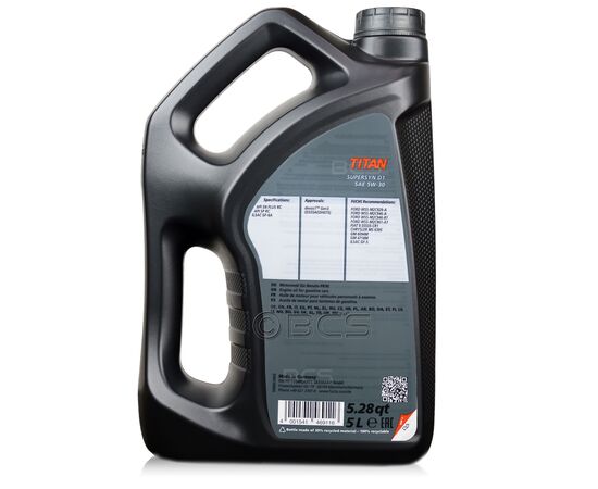 5 litrów FUCHS TITAN SUPERSYN D1 5W30 DEXOS1 Gen 3 - olej silnikowy, Opakowanie / zestaw: 5 litrów, Lepkość SAE: 5W30, 2. zdjęcie - sklep olejefuchs.pl