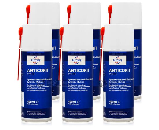 6 sztuk FUCHS ANTICORIT SYNTH SPRAY - preparat wielofunkcyjny i środek antykorozyjny - 400 ml - ZESTAW - TANIEJ, Opakowanie / zestaw: 400 ml SPRAY x 6 - sklep olejefuchs.pl