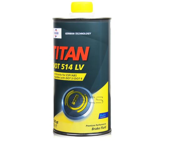 6 litrów FUCHS TITAN DOT 514 LV (DOT 4 ; DOT 5.1) - płyn hamulcowy - ZESTAW - TANIEJ, Opakowanie / zestaw: 6 litrów (6 x 1 litr), 2. zdjęcie - sklep olejefuchs.pl