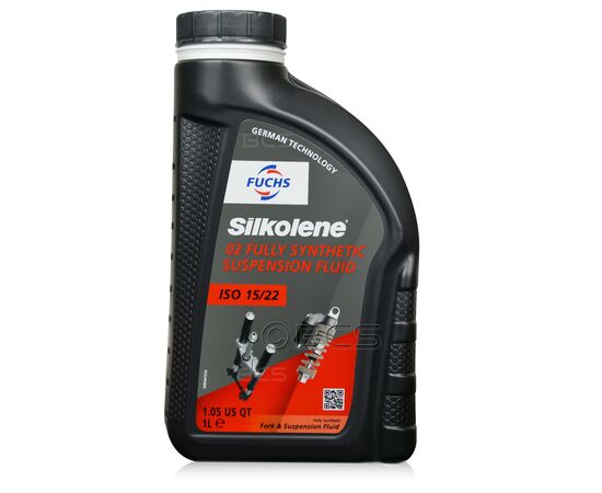 1 litr FUCHS SILKOLENE 02 FULLY SYNTHETIC SUSPENSION FLUID (ISO 15/22) - syntetyczny olej do amortyzatorów w motocyklach, Opakowanie / zestaw: 1 litr, Lepkość SAE: 10W - sklep olejefuchs.pl