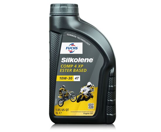 1 litr FUCHS SILKOLENE COMP 4 10W30 XP - syntetyczny olej silnikowy (4T) do motocykli, Opakowanie / zestaw: 1 litr, Lepkość SAE: 10W30 - sklep olejefuchs.pl