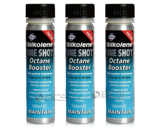 3 sztuki FUCHS SILKOLENE OCTANE BOOSTER - dodatek do paliwa - 100 ml - ZESTAW - TANIEJ, Opakowanie / zestaw: 100 ml x 3 - sklep olejefuchs.pl