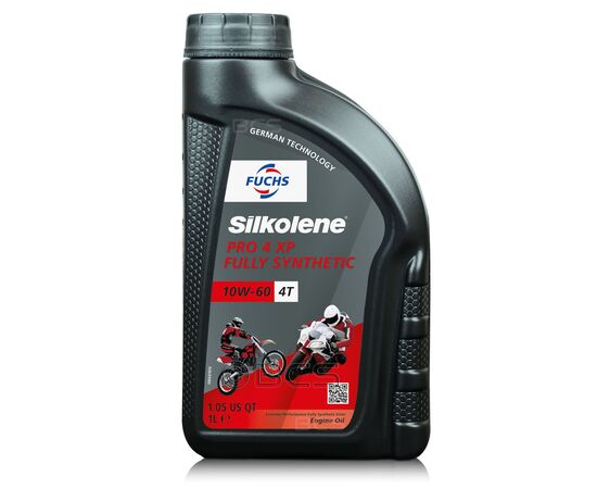 1 litr FUCHS SILKOLENE PRO 4 10W60 XP - syntetyczny (full synthetic) olej silnikowy (4T) do motocykli, Opakowanie / zestaw: 1 litr, Lepkość SAE: 10W60 - sklep olejefuchs.pl