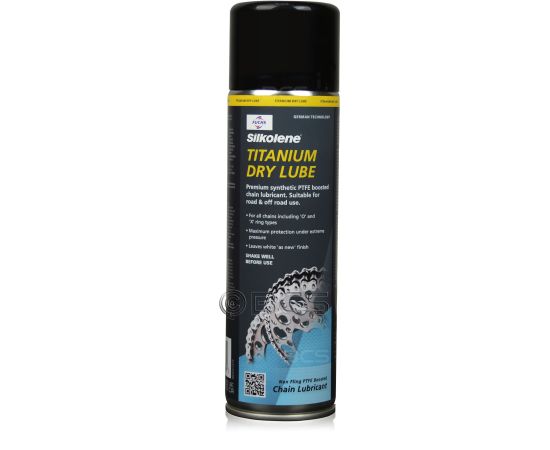 1 sztuka FUCHS SILKOLENE TITANIUM DRY LUBE SPRAY - smar do łańcucha motocyklowego z PTFE - 500 ml, Opakowanie / zestaw: 500 ml SPRAY - sklep olejefuchs.pl