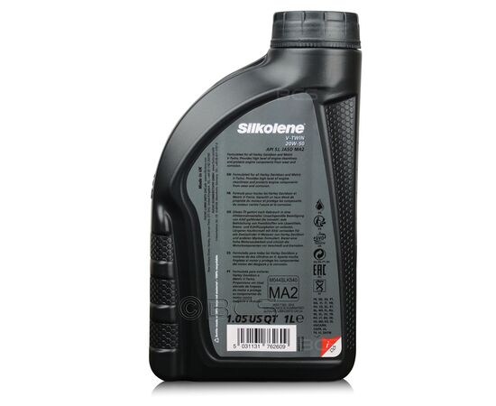 2 litry FUCHS SILKOLENE V-TWIN 20W50 - mineralny olej silnikowy (4T) do motocykli z silnikami widlastymi - ZESTAW - TANIEJ, Opakowanie / zestaw: 2 litry (2 x 1 litr), Lepkość SAE: 20W50, 2. zdjęcie - sklep olejefuchs.pl