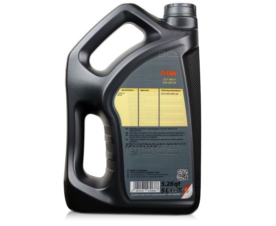 8 litrów FUCHS TITAN GT1 PRO F 0W20 - olej silnikowy - ZESTAW - TANIEJ, Opakowanie / zestaw: 8 litrów (5 litrów + 3 x 1 litr), Lepkość SAE: 0W20, 2. zdjęcie - sklep olejefuchs.pl