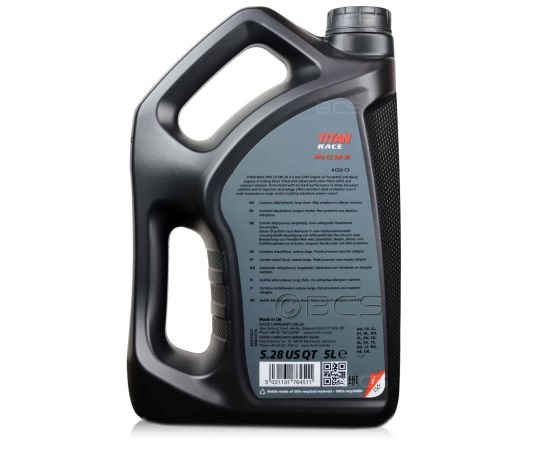 5 litrów FUCHS TITAN RACE PRO C3 5W30 ACEA C3- syntetyczny olej silnikowy, Opakowanie / zestaw: 5 litrów, Lepkość SAE: 5W30, 2. zdjęcie - sklep olejefuchs.pl