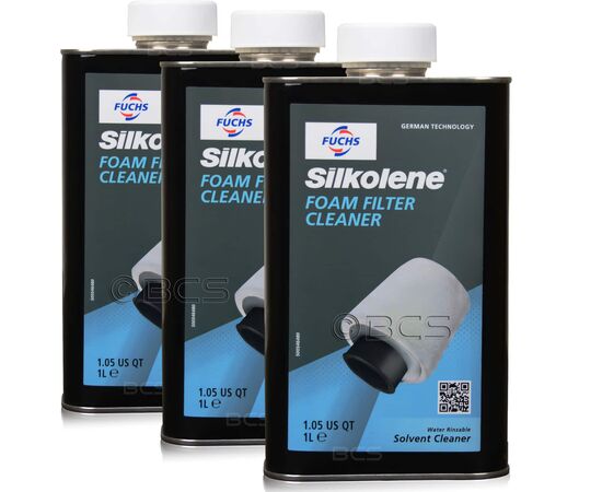 3 litry FUCHS SILKOLENE FOAM FILTER CLEANER - środek do czyszczenia filtrów piankowych - ZESTAW - TANIEJ, Opakowanie / zestaw: 3 litry (3 x 1 litr) - sklep olejefuchs.pl