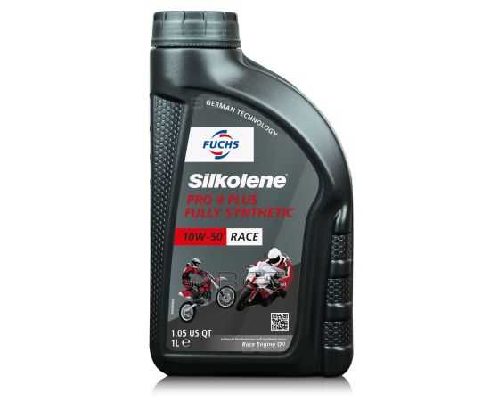 1 litr FUCHS SILKOLENE PRO 4 PLUS 10W50 RACE - syntetyczny (full synthetic) olej silnikowy (4T) do motocykli wyczynowych, Opakowanie / zestaw: 1 litr - sklep olejefuchs.pl