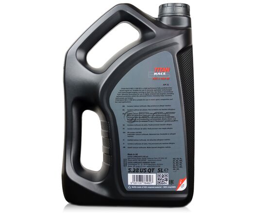 10 litrów FUCHS TITAN RACE PRO S 10W60 - w pełni syntetyczny (fully synthetic ester oil) olej silnikowy - ZESTAW - TANIEJ, Opakowanie / zestaw: 10 litrów (2 x 5 litrów), Lepkość SAE: 10W60, 2. zdjęcie - sklep olejefuchs.pl