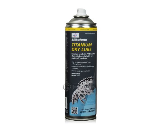 3 sztuki FUCHS SILKOLENE TITANIUM DRY LUBE SPRAY - smar do łańcucha motocyklowego z PTFE - 500 ml - ZESTAW - TANIEJ, Opakowanie / zestaw: 500 ml SPRAY x 3, 2. zdjęcie - sklep olejefuchs.pl